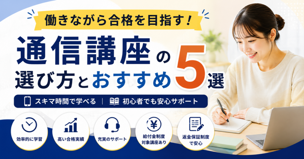 通信講座の選び方