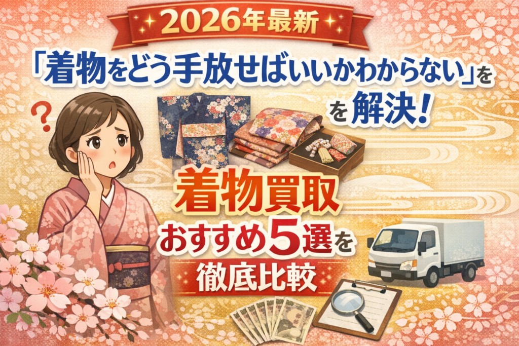 【2026年最新】着物買取サービスおすすめ5選|編集部イチ押しは買取福ちゃん