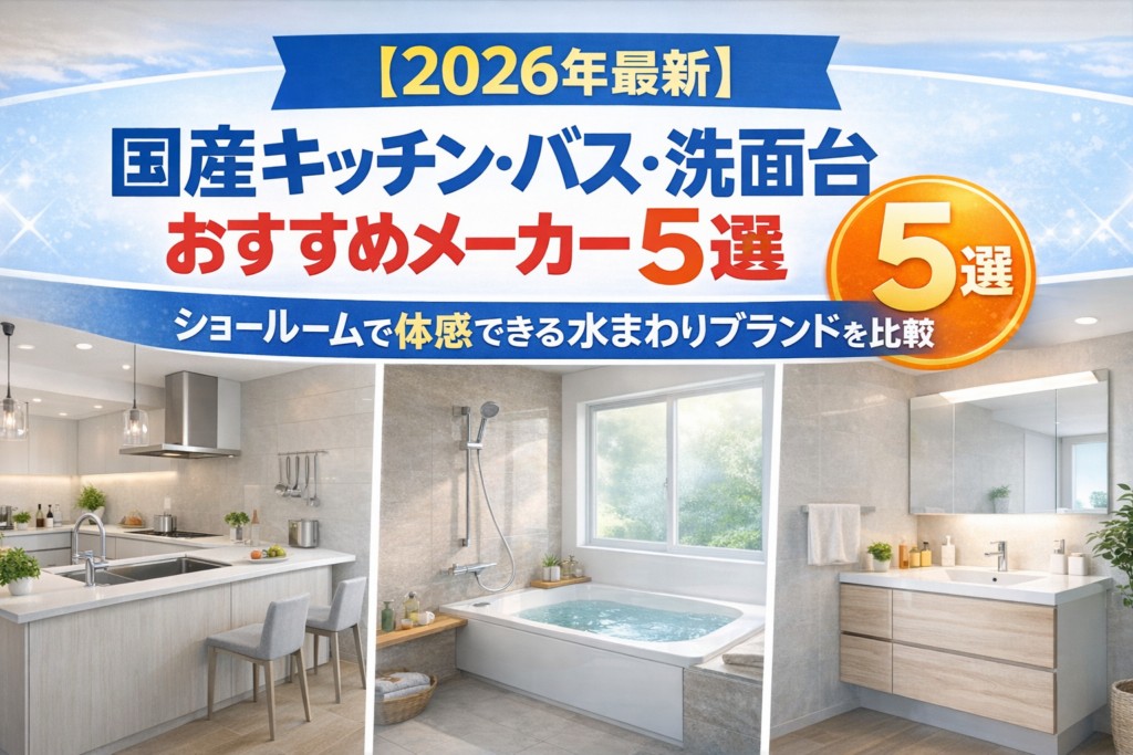 【2026年最新】国産キッチン・バス・洗面台メーカーおすすめ5選｜編集部イチ押しはトクラス