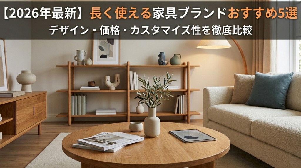 【2026年最新】長く使える家具ブランドおすすめ5選|編集部イチ押しはENEN(エネン)