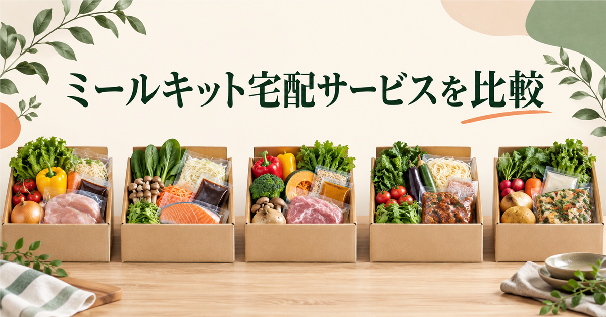 ミールキット宅配サ5サービスを比較|編集部のおすすめはヨシケイ